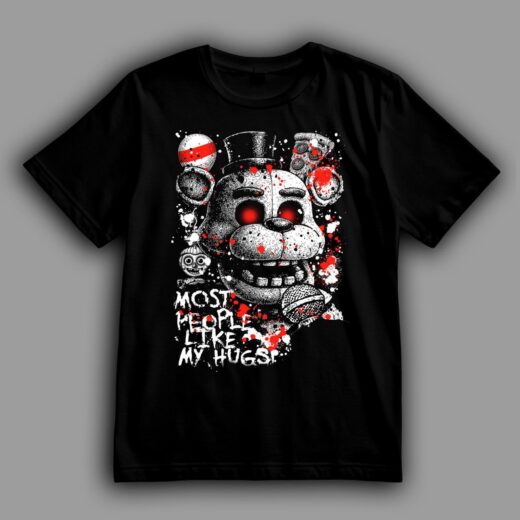 Футболка PrintBro ФНАФ (FNaF) всі люблять обіймашки від Фредді PG09278