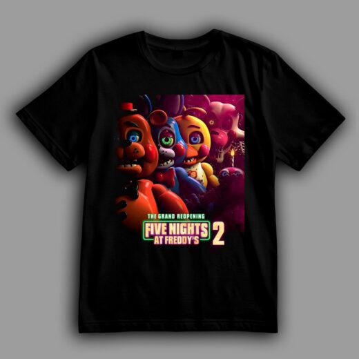 Футболка PrintBro ФНАФ (FNaF) команда Фреді PG09272 Чорний