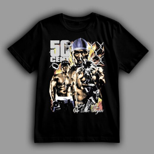 Футболка PrintBro 50 Cent Get Rich або Die Tryin' PG09434