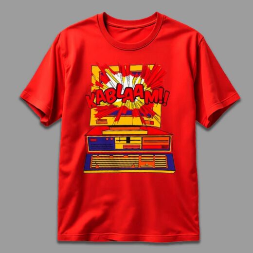 Футболка PrintBro Шелдона Купера Big Bang Theory "Каblaam!!" PG09330 Червоний