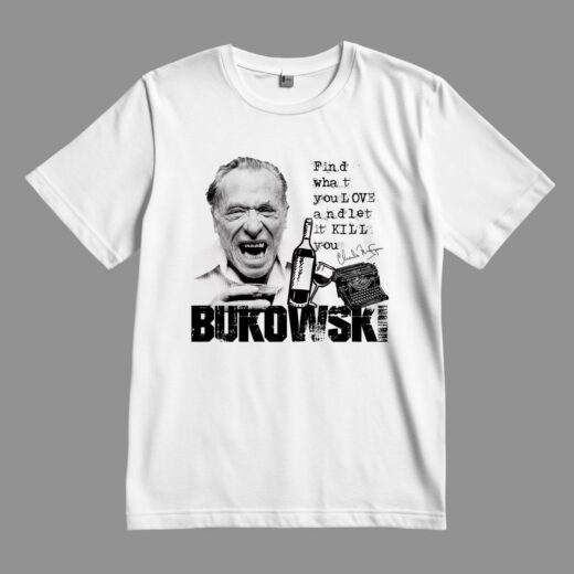 Футболка PrintBro Чарльз Буковські PG09181 Білий