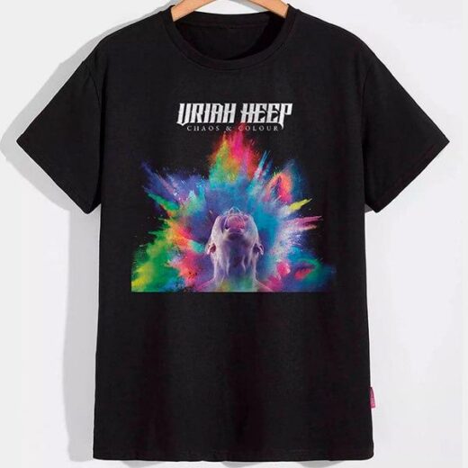 Футболка PrintBro Uriah Heep Chaos and colour PG0775 Чорний