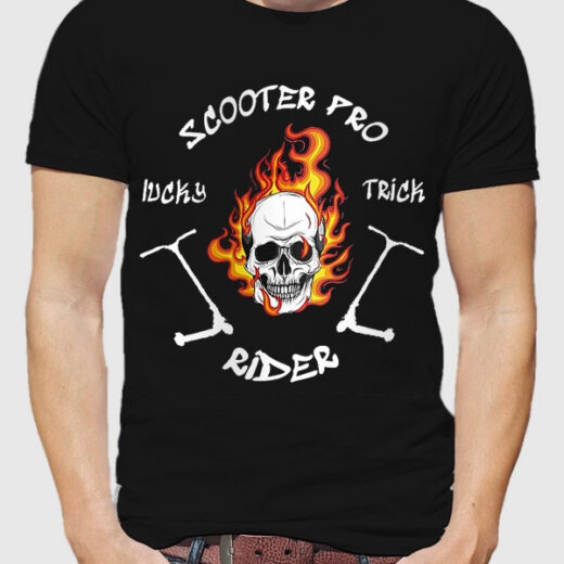 Чоловіча футболка PrintBro Scooter pro rider PG00555 goodreclama Чорний