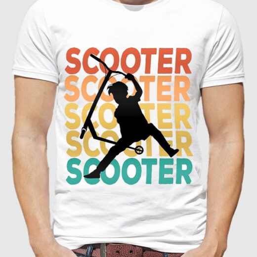 Чоловіча футболка PrintBro Scooter PG00534 Білий