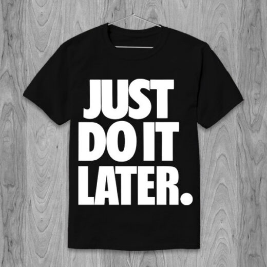 Футболка PrintBro Just do it later PG05016