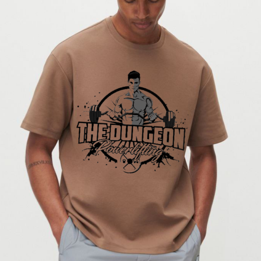 Футболка PrintBro The dungeon Powealifting PG03341 goodreclama Койот