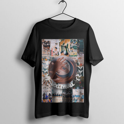 Футболка PrintBro Волейбольний колаж PG03375 goodreclama Чорний