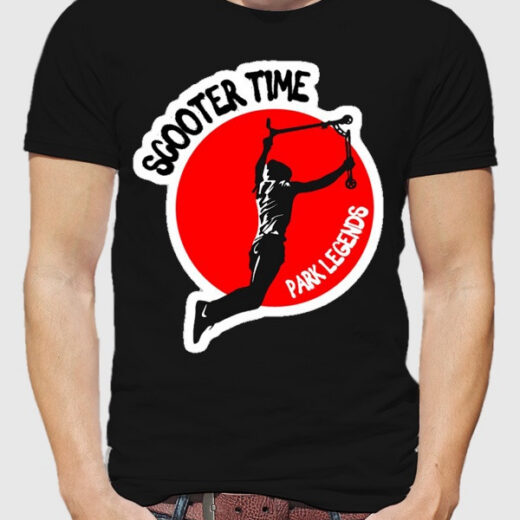 Чоловіча футболка PrintBro Scooter time PG00556 goodreclama Чорний