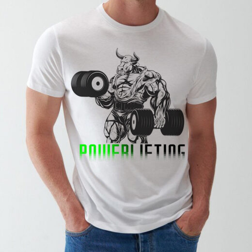 Футболка PrintBro Пауерліфтинг - Powerlifting PG03330 Білий