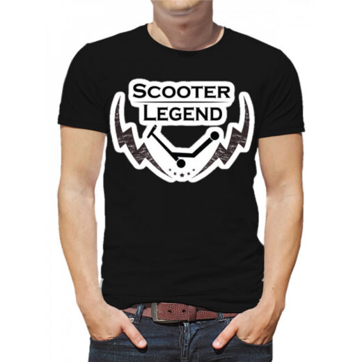 Чоловіча футболка PrintBro Scooter legend PG00542 Чорний