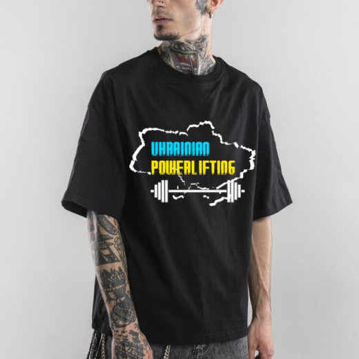 Футболка PrintBro Ukrainiane Powealifting PG03333 goodreclama Чорний