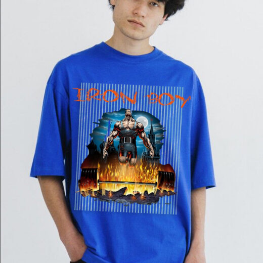 Футболка PrintBro Powealifting. Iron boy PG03338 goodreclama Синій