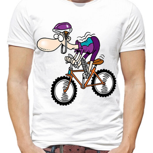 Футболка PrintBro чоловіча "Crazy cyclist" PG00908 goodreclama Білий