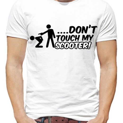 Чоловіча футболка PrintBro Don't touch my scooter PG00550 goodreclama Білий