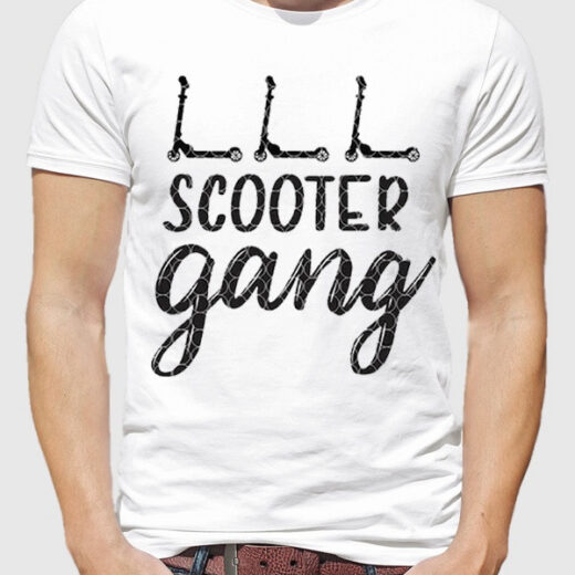 Чоловіча футболка PrintBro Scooter gang PG00512 goodreclama Білий