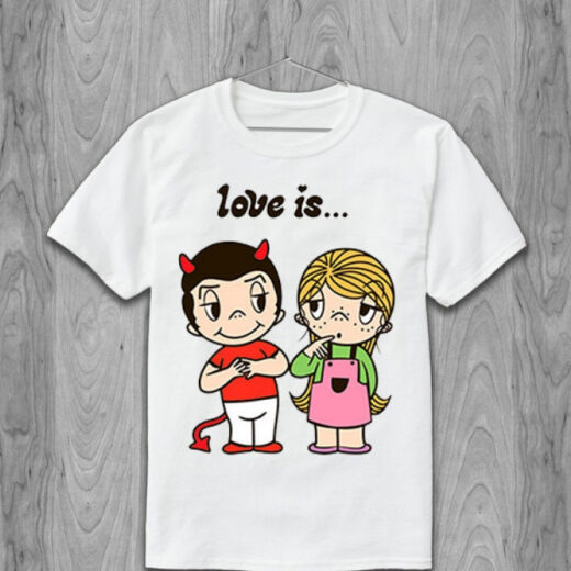Футболка PrintBro Love is… чортина PG05074 goodreclama Білий