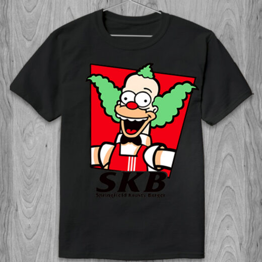 Футболка PrintBro Springfield Krusty Burger PG06603 Чорний
