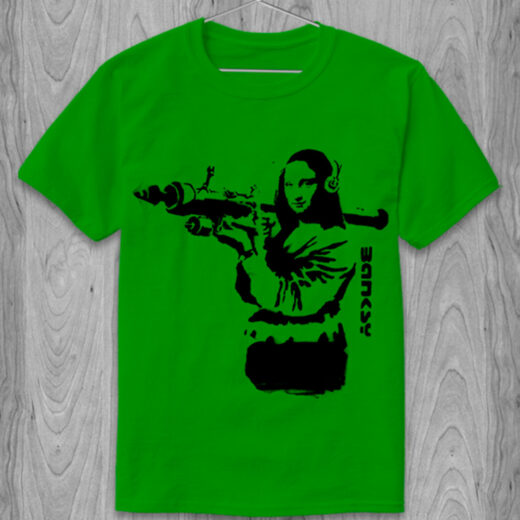 Футболка PrintBro Mona Lisa with a gun PG065885 goodreclama Зелений