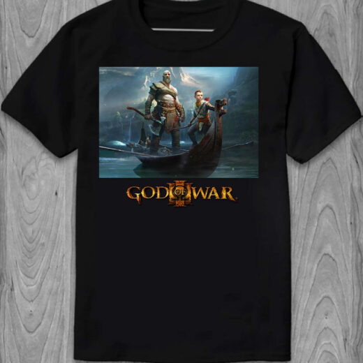 Футболка PrintBro God of War Ragnarok poster PG05891 Чорний