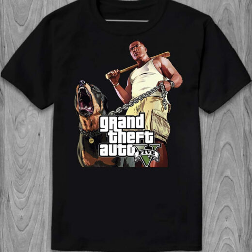 Футболка PrintBro Grand Theft Auto V PG05818 Чорний