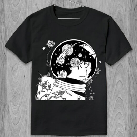 Футболка PrintBro Sadness of astronaut PG065894 goodreclama Чорний