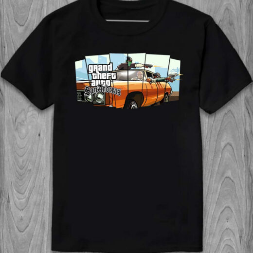Футболка PrintBro Grand Theft Auto: San Andreas PG05817 Чорний