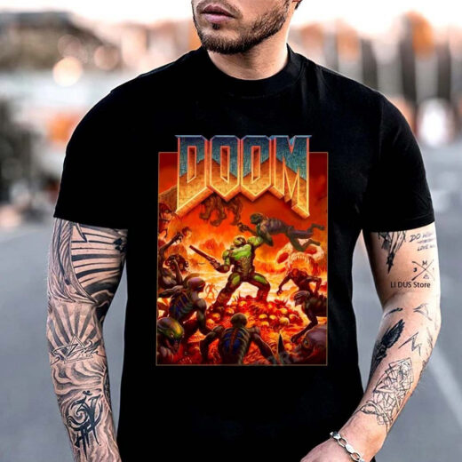 Футболка PrintBro Гра Doom PG05540 Чорний