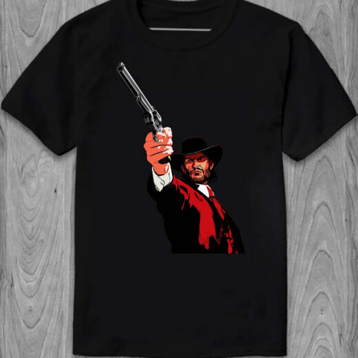 Футболка PrintBro Red Dead Redemption poster PG05849 Чорний
