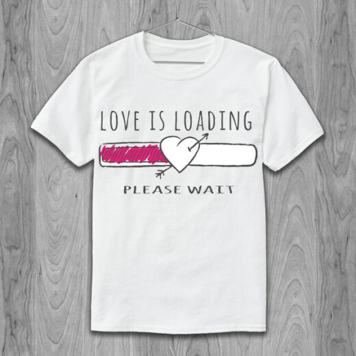 Футболка PrintBro Love is loading. Please wait PG05057 goodreclama Білий