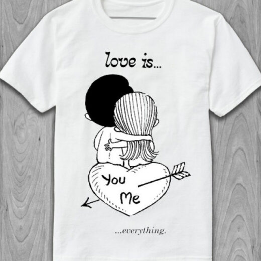 Футболка PrintBro Love is... You and me... everything PG05076 goodreclama Білий