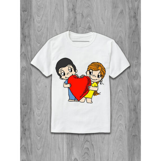Футболка PrintBro Love is… Серце PG05068 goodreclama Білий