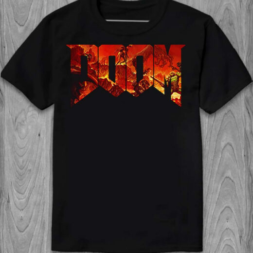 Футболка PrintBro Doom logo PG05705 Чорний