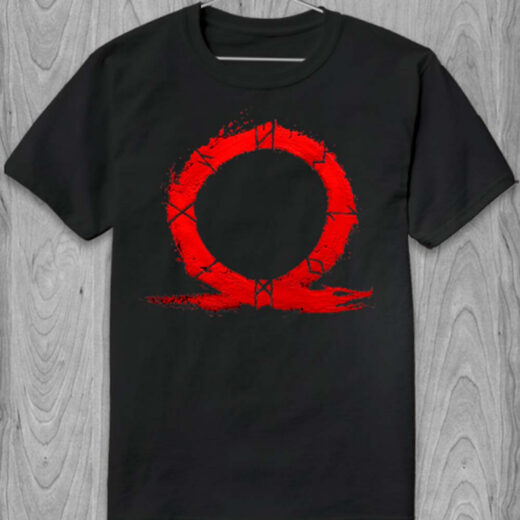 Футболка PrintBro God of War Fire symbol rune PG05632 Чорний