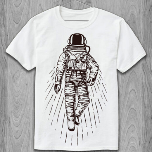 Футболка PrintBro Astronaut PG065898 Білий