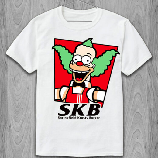 Футболка PrintBro Springfield Krusty Burger PG06603 Білий