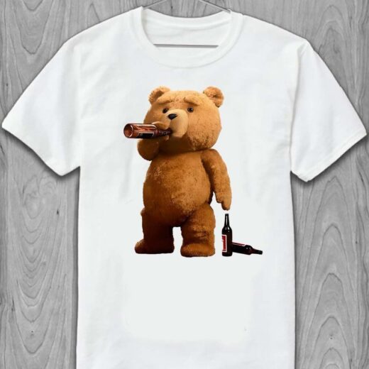 Футболка PrintBro Bear drink a beer PG06508 Білий