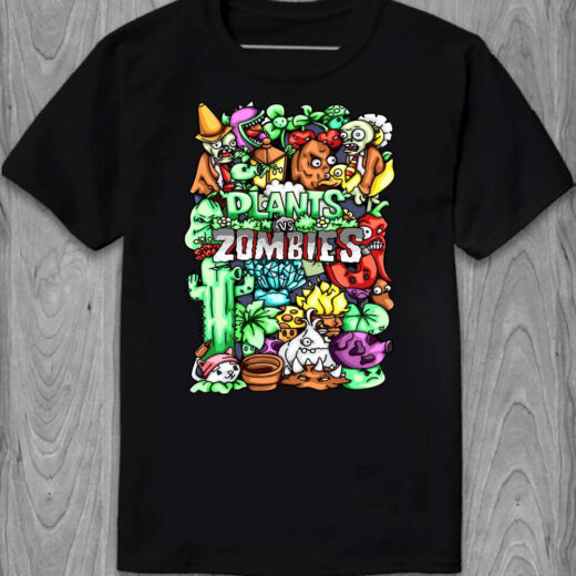 Футболки Plants vs. Zombies 2: It's About Time PG05904 Чорний