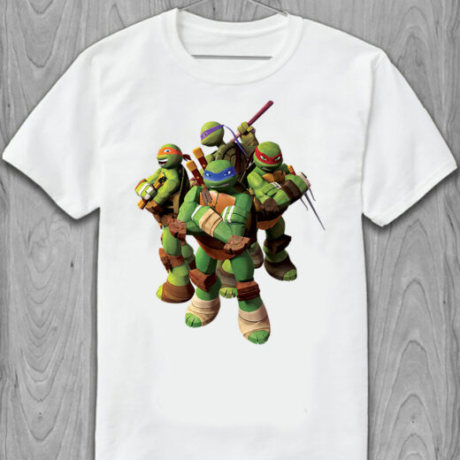 Футболка PrintBro Черепашки Ніндзя - Ninja Turtles PG05310 Білий