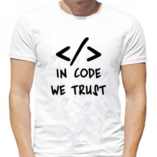 Футболка PrintBro In code we trust PG05560 goodreclama Білий