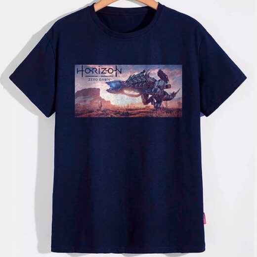 Футболка PrintBro Horizon Zero Dawn: Звір-машина PG07181 goodreclama Темно-синій (Deep Navy)