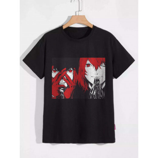 Футболка PrintBro Персона 5 Persona 5 Горо Акеті персонаж PG03431 Чорний
