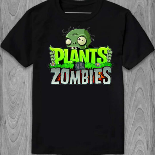 Футболки Plants vs. Zombies logo PG05899 Чорний