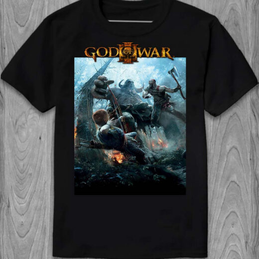 Футболка PrintBro Poster God of War PG05892 Чорний