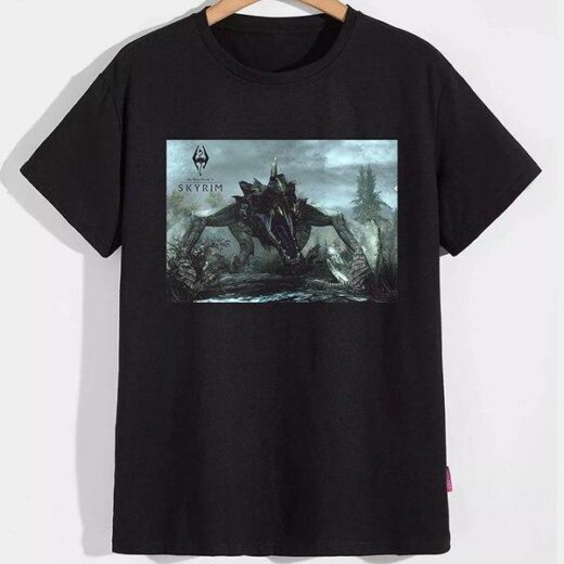 Футболка PrintBro The Elder Scrolls V: Skyrim Монстр PG07199 Чорний