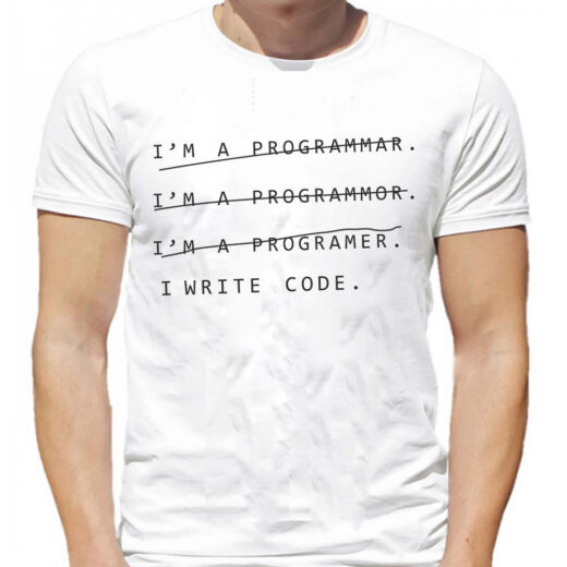 Футболка PrintBro I write code PG05559 goodreclama Білий