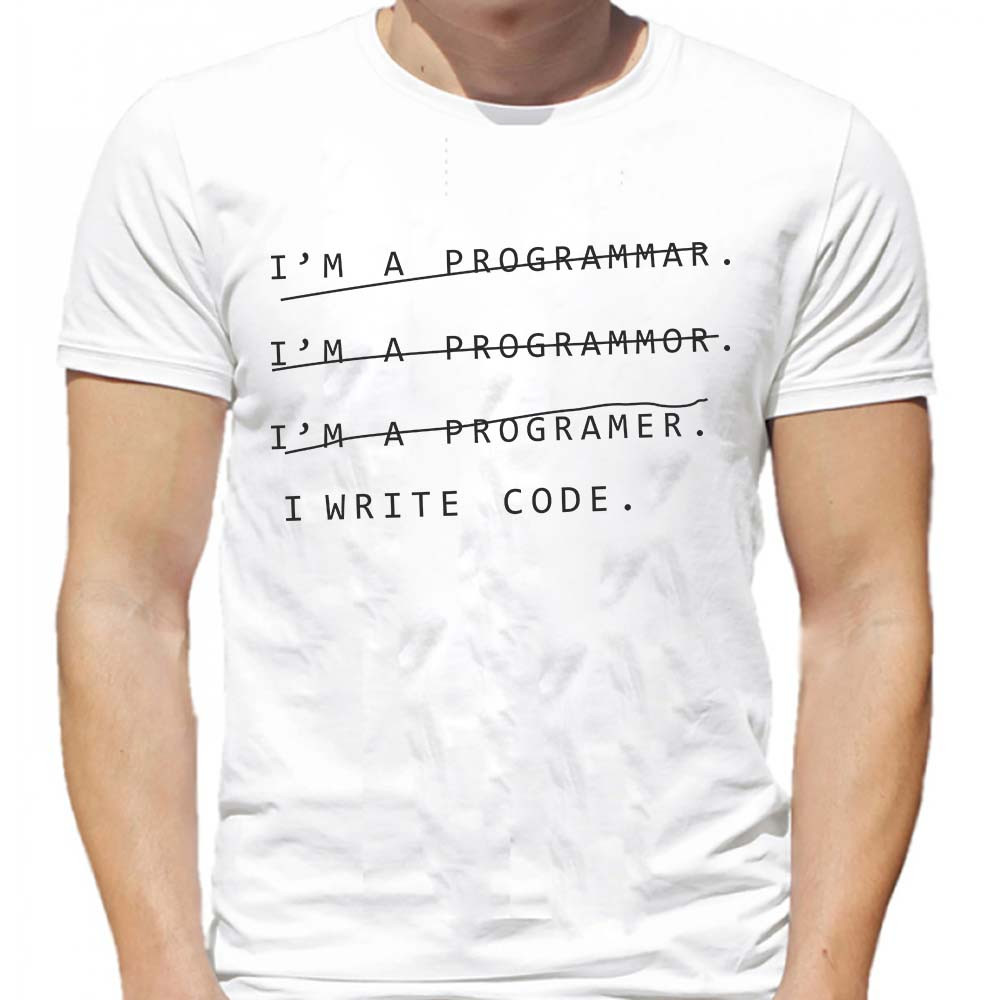 Футболка PrintBro I write code PG05559 goodreclama Білий