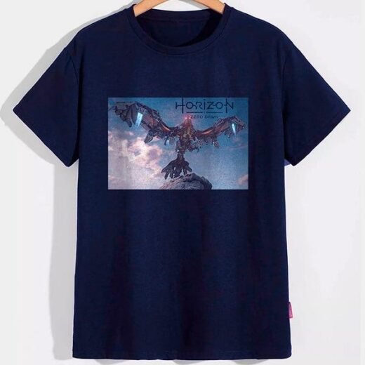 Футболка PrintBro Horizon Zero Dawn: Битва з Машиною PG07184 Темно-синій (Deep Navy)