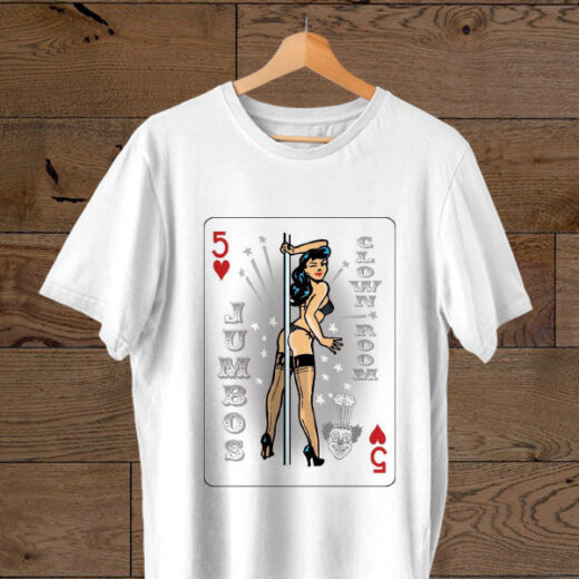 Футболка PrintBro Pole Dance. Jumbos clown room PG03171 goodreclama Білий