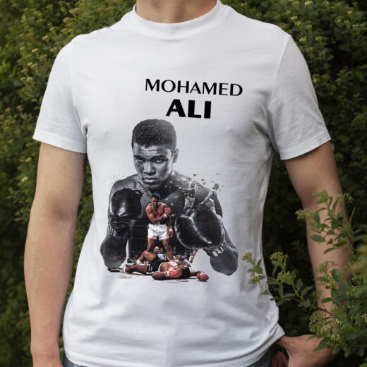 Футболка PrintBro чоловіча Mohamed Ali PG02702 Білий