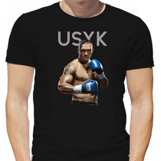 Футболка PrintBro чоловіча Usyk PG02719 Чорний